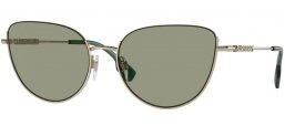 Sunglasses - Burberry - BE3144 HARPER - 1109/2 LIGHT GOLD // GREEN