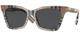 Lunettes de soleil - Burberry - BE4346 ELSA - 394487 VINTAGE CHECK // DARK GREY