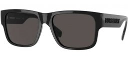 Sunglasses - Burberry - BE4358 KNIGHT - 300187 BLACK // DARK GREY