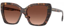 Sunglasses - Burberry - BE4366 TAMSIN - 3982T5  HAVANA // BROWN GRADIENT POLARIZED