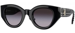 Sunglasses - Burberry - BE4390 MEADOW - 30018G  BLACK // GREY GRADIENT