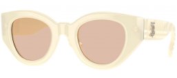 Sunglasses - Burberry - BE4390 MEADOW - 406793  IVORY // LIGHT BROWN