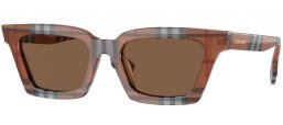 Lunettes de soleil - Burberry - BE4392U BRIAR - 396673  BROWN CHECK // DARK BROWN