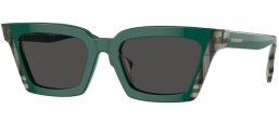 Sunglasses - Burberry - BE4392U BRIAR - 405687  GREEN CHECK GREEN // DARK GREY