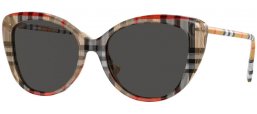 Sunglasses - Burberry - BE4407 - 408787  VINTAGE CHECK // DARK GREY