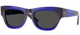 Gafas de Sol - Burberry - BE4440U - 411487  BLUE CHECKERED // DARK GREY