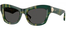 Gafas de Sol - Burberry - BE4442U - 412587  GREEN CHECKERED // DARK GREY