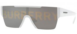 Lunettes de soleil - Burberry - BE4291 - 3007/H WHITE // GREY TAMPO BURBERRY SILVER GOLD