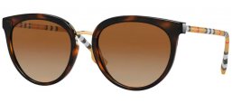 Gafas de Sol - Burberry - BE4316 WILLOW - 3854T5 DARK HAVANA // BROWN GRADIENT POLARIZED