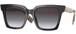 Lunettes de soleil - Burberry - BE4335 MAPLE - 39298G BLACK // GREY GRADIENT