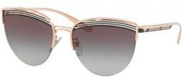 Sunglasses - Bvlgari - BV6118 - 20338G PINK GOLD BLACK // GREY GRADIENT