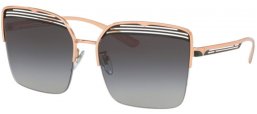 Lunettes de soleil - Bvlgari - BV6126 - 20338G PINK GOLD BLACK // GREY GRADIENT