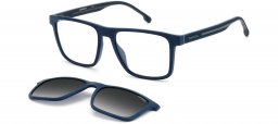Monturas - Carrera - CA8061/CS - 4NZ (WJ) MATTE BLUE GREY // CLEAR + CLIP ON GREY GRADIENT POLARIZED