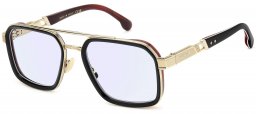 Monturas - Carrera - CA TITANIO 02 - N8L (2Y)  BLACK RED HORN // LIGHT BLUE MIRROR