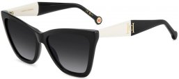 Gafas de Sol - Carolina Herrera - HER 0374/S - 80S (9O) BLACK WHITE // DARK GREY GRADIENT
