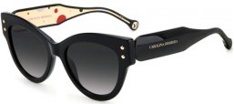 Sunglasses - Carolina Herrera - CH 0009/S - 807 (9O) BLACK // DARK GREY GRADIENT