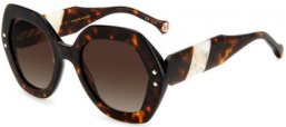 Sunglasses - Carolina Herrera - HER 0126/S - C9K (HA) HAVANA WHITE // BROWN GRADIENT