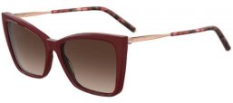 Lunettes de soleil - Carolina Herrera - HER 0180/S - 6K3 (HA) BURGUNDY GOLD  // BROWN GRADIENT