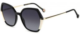 Gafas de Sol - Carolina Herrera - HER 0185/S - 80S (9O) BLACK WHITE // DARK GREY GRADIENT