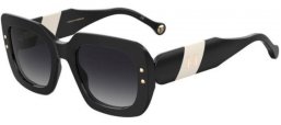 Lunettes de soleil - Carolina Herrera - HER 0186/S - 80S (9O) BLACK WHITE // DARK GREY GRADIENT