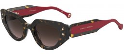 Lunettes de soleil - Carolina Herrera - HER 0221/G/S - O63 (HA) HAVANA RED // BROWN GRADIENT