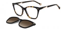 Monturas - Carolina Herrera - HER 0334/C - 086 (LA) HAVANA // CLEAR + CLIP ON BROWN GRADIENT POLARIZED