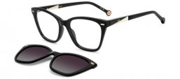Frames - Carolina Herrera - HER 0334/C - 807 (WJ) BLACK // CLEAR + CLIP ON GREY GRADIENT POLARIZED