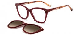 Monturas - Carolina Herrera - HER 0334/C - LHF (LA) BURGUNDY // CLEAR + CLIP ON BROWN GRADIENT POLARIZED