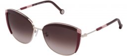 Lunettes de soleil - Carolina Herrera - SHE149 - 579Y  SHINY PALLADIUM BURGUNDY // BROWN PINK GRADIENT