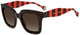 Sunglasses - Carolina Herrera - HER 0087/S - O63 (HA) HAVANA RED // BROWN GRADIENT