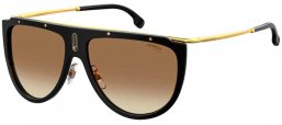 Sunglasses - Carrera - CARRERA 1023/S - 2M2 (86) BLACK GOLD // BLACK BROWN GREEN ANTIREFLECTION