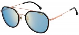 Gafas de Sol - Carrera - CARRERA 1028/GS - 26S (2Y) BLACK GOLD COPPER // BLUE MIRROR