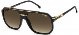 Gafas de Sol - Carrera - CARRERA 1077/S - I46 (86) MATTE BLACK GOLD // BLACK BROWN GREEN GRADIENT ANTIREFLECTION