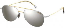 Sunglasses - Carrera - CARRERA 187/S - TNG (T4) PALLADIUM GOLD // SILVER MIRROR