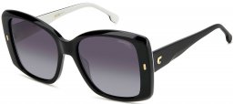 Gafas de Sol - Carrera - CARRERA 3030/S - 80S (WJ) BLACK WHITE // GREY GRADIENT POLARIZED