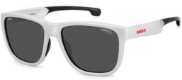 Sunglasses - Carrera - CARRERA DUCATI CARDUC 003/S - 6HT (IR) MATTE WHITE // GREY