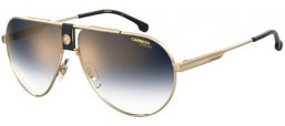 Sunglasses - Carrera - CARRERA 1033/S - 2M2 (1V) BLACK GOLD // BLUE GRADIENT GOLD MIRROR