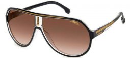 Sunglasses - Carrera - CARRERA 1057/S - 2M2 (HA) BLACK GOLD // BROWN GRADIENT