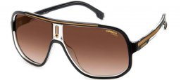 Lunettes de soleil - Carrera - CARRERA 1058/S - 2M2 (HA) BLACK GOLD // BROWN GRADIENT