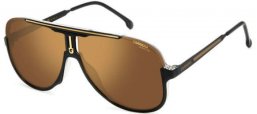 Gafas de Sol - Carrera - CARRERA 1059/S - R60 (YL) BLACK BROWN // GOLD MIRROR POLARIZED