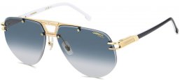 Gafas de Sol - Carrera - CARRERA 1087/S - 80S (08) GOLD BLACK WHITE // DARK BLUE GRADIENT