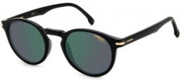 Sunglasses - Carrera - CARRERA 301/S - 807 (Q3) BLACK // GREEN GREY MIRROR POLARIZED