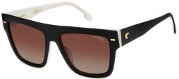 Gafas de Sol - Carrera - CARRERA 3016/S - 80S (LA) BLACK WHITE // BROWN GRADIENT POLARIZED