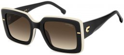Gafas de Sol - Carrera - CARRERA 3085/S - 80S (HA) BLACK WHITE // BROWN GRADIENT