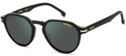 Sunglasses - Carrera - CARRERA 314/S - 807 (Q3) BLACK // GREEN GREY MIRROR POLARIZED