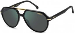 Sunglasses - Carrera - CARRERA 315/S - 807 (Q3) BLACK // GREEN GREY MIRROR POLARIZED
