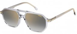 Lunettes de soleil - Carrera - CARRERA 341/S - FT3 (FQ) GREY GOLD // GREY GRADIENT GOLD MIRROR