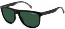 Sunglasses - Carrera - CARRERA 8059/S - 003 (UC) MATTE BLACK // GREEN POLARIZED