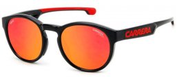 Sunglasses - Carrera - CARRERA DUCATI CARDUC 012/S - 0A4 (UZ) RED BLACK // RED MIRROR