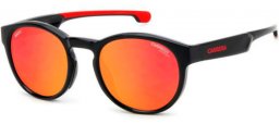 Sunglasses - Carrera - CARRERA DUCATI CARDUC 012/S - OIT (UZ) BLACK RED GOLD // RED MIRROR